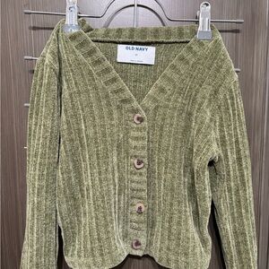 Old Navy Girls Green Cardigan
